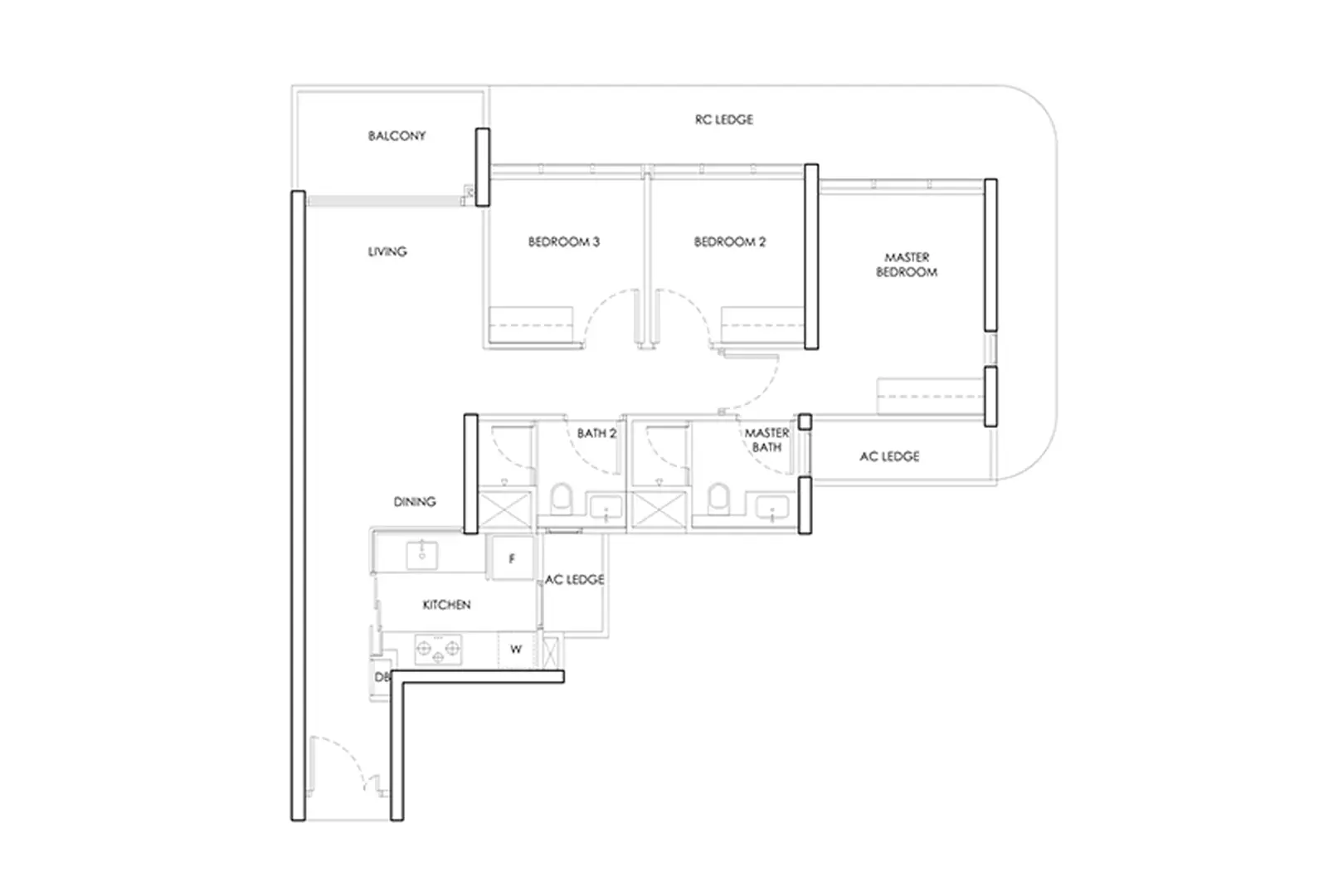 3 Bedroom Floor Plan