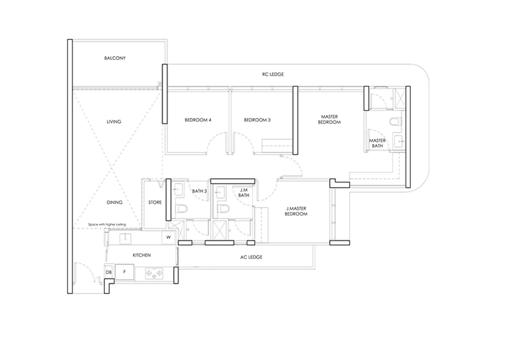 4 Bedroom Floor Plan